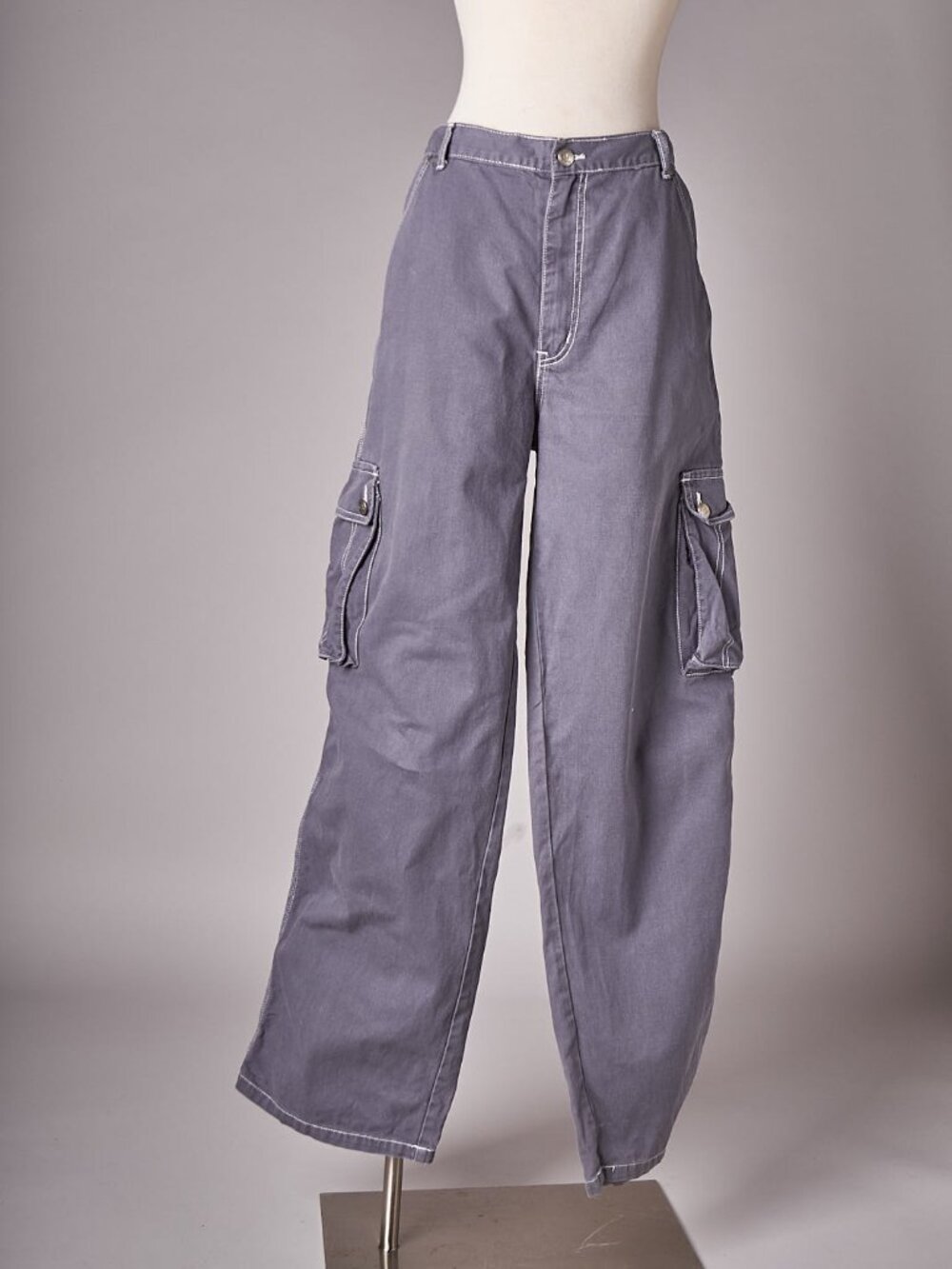 1990s Gray Alien Workshop Jeans Baggy Cargo Pants